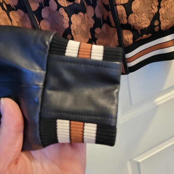 COACH Light weight  Leather& Silk Jacket - Picture 3 of 16